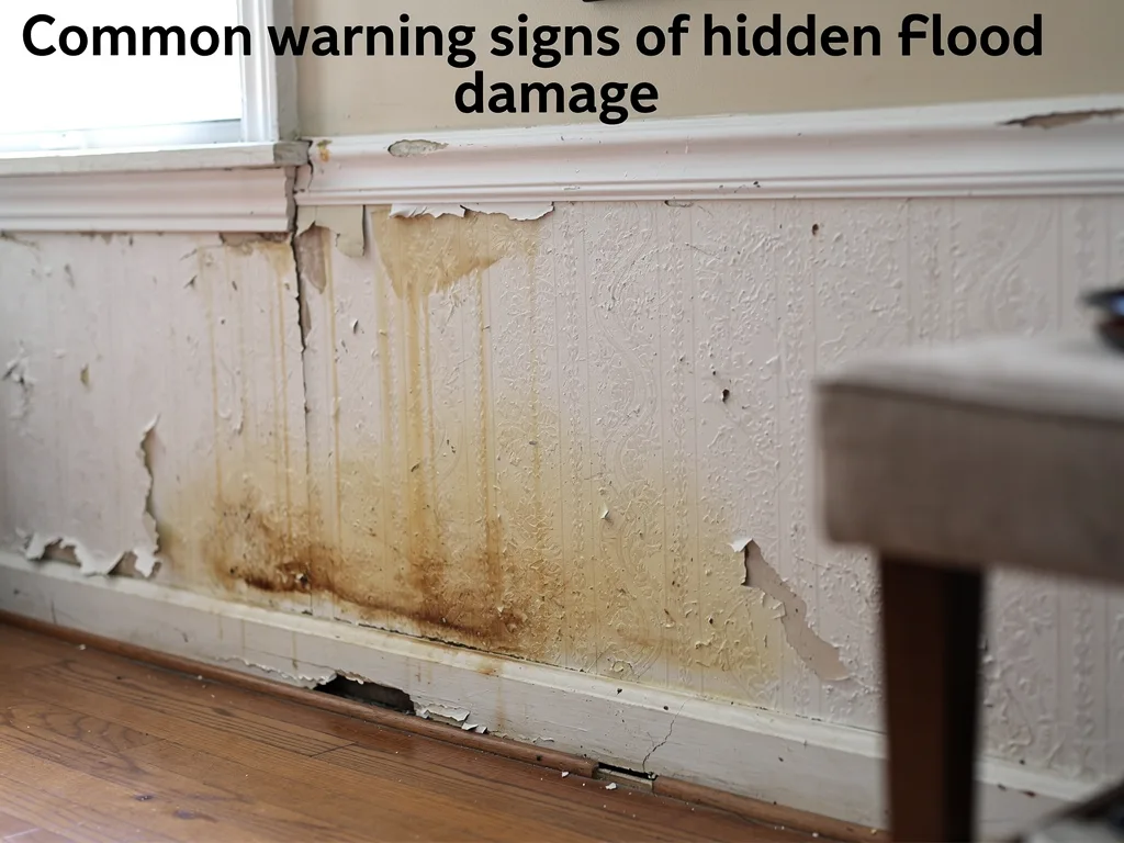 Common warning signs of hidden flood damage