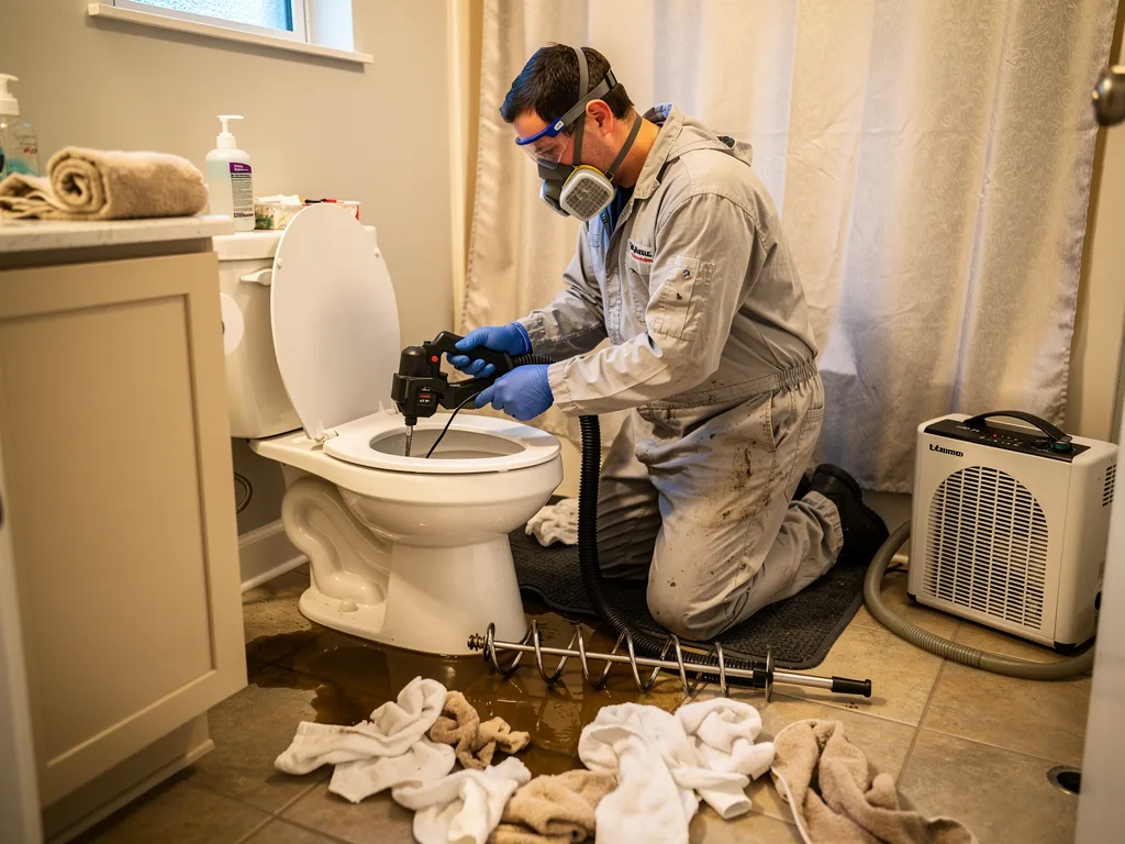 Toilet Overflow Cleanup